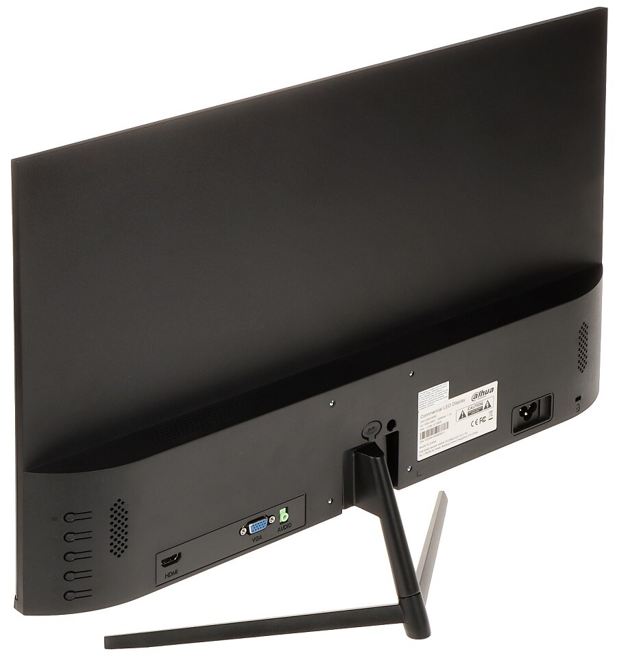مانیتور داهوا Dahua LM24-B200 سایز 24 اینچ مجهز به پورت HDMI، VGA و یک خروجی صدا است. 