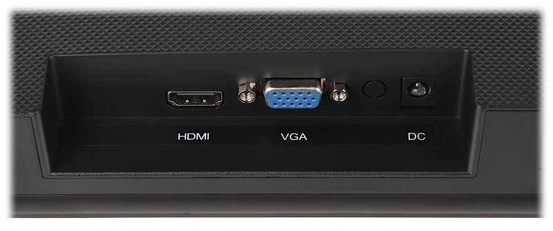 مانیتور 24 اینچ داهوا مدل DHI-LM24-B200S دارای یک پورت HDMI و یک پورت VGA است.