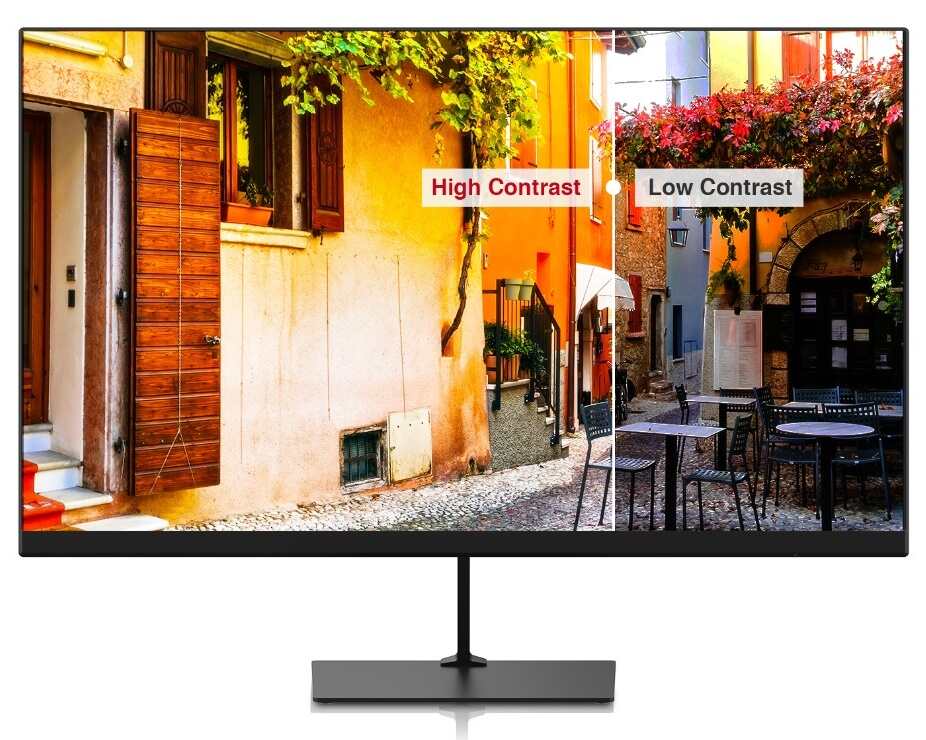 کنتراست بالا در مانیتور داهوا مدل LM24-C200 باعث ایجاد تصاویر واضح و دقیق می‌شود.