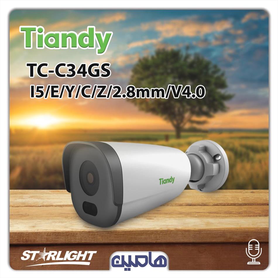دوربین مداربسته تحت شبکه 4 مگاپیکسل تیاندی مدل : TC-C34GS 