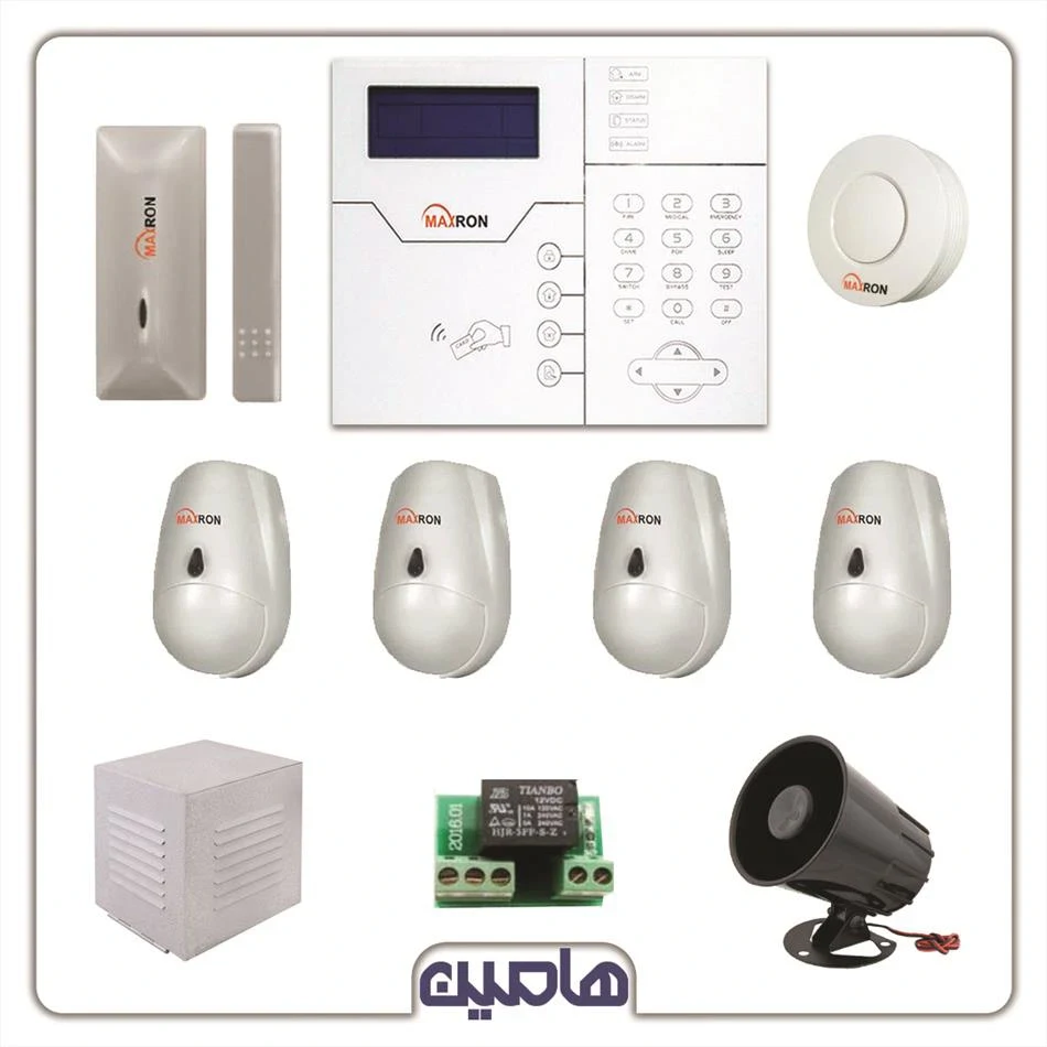 پکیج کامل دزدگیر مکسرون به همراه 6سنسور