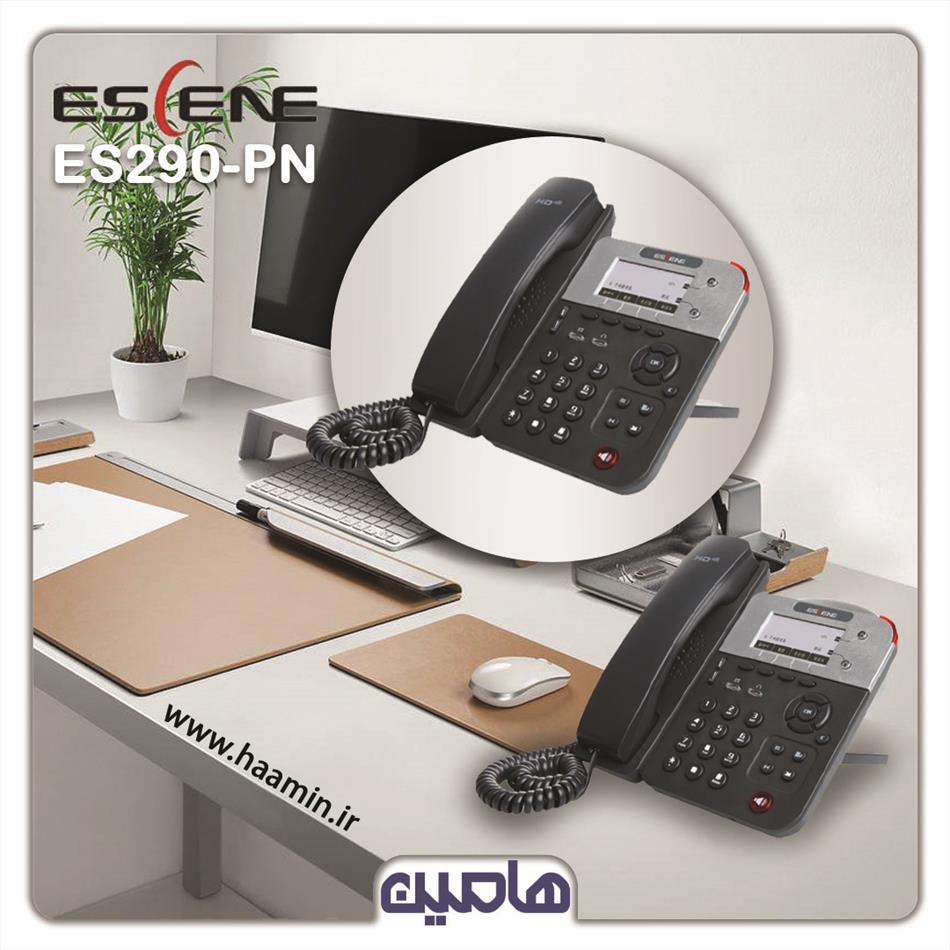 گوشی تلفن دیجیتال IP-ESCENE مدل ES290-PN