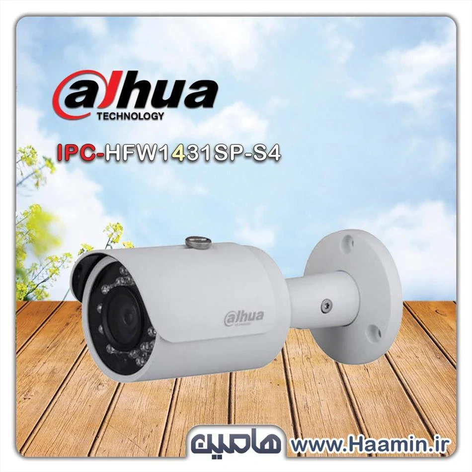 دوربین مداربسته تحت شبکه 4 مگاپیکسل داهوا مدل DH-IPC-HFW1431SP