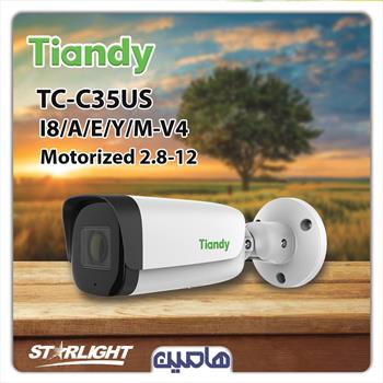 دوربین مداربسته تحت شبکه 5 مگاپیکسل تیاندی مدل TC-C35US با لنز موتورایز 12-2.8  