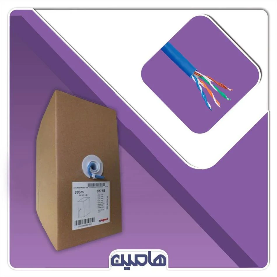 کابل شبکه حارث CAT6 UTP TEST  کارتن 305 متری