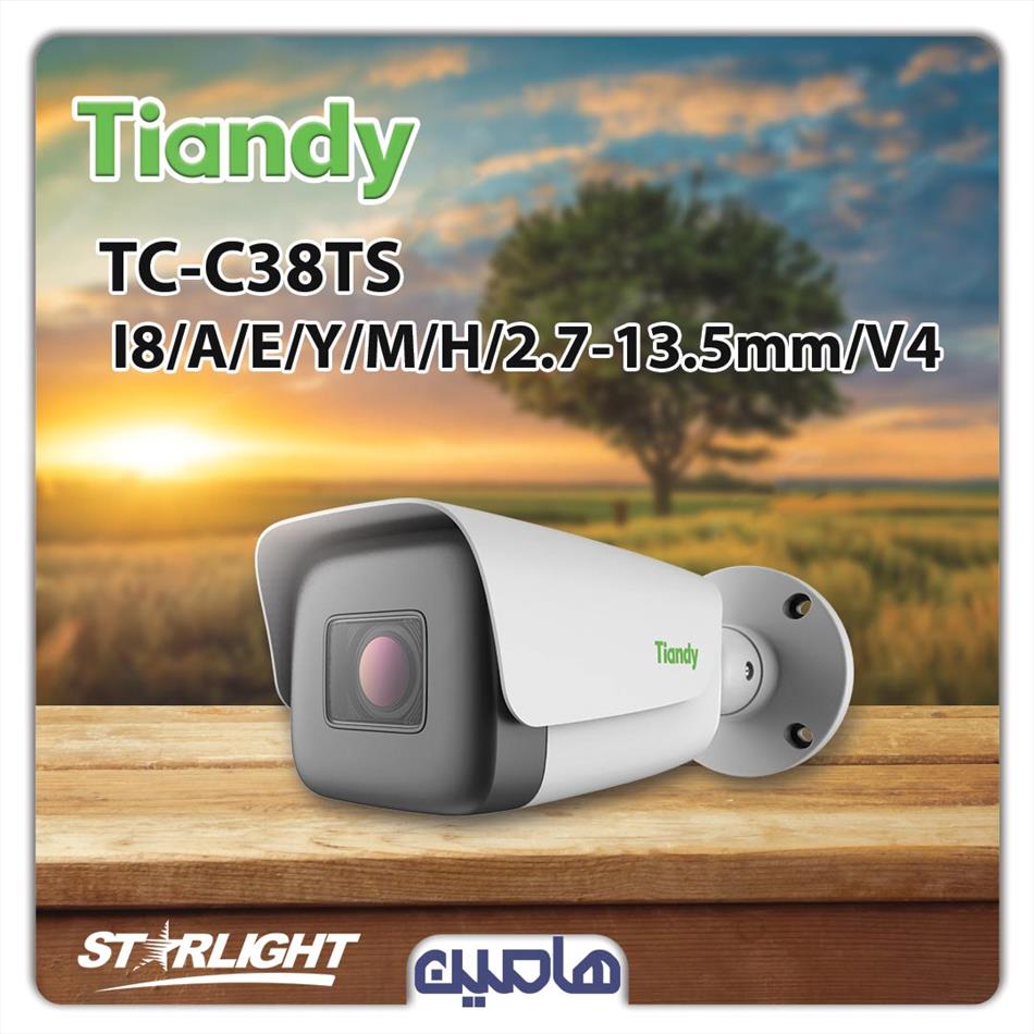 دوربین مداربسته تحت شبکه 8 مگاپیکسل تیاندی مدل TC-C38TS