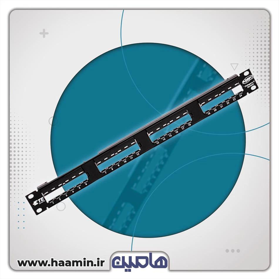 پچ پنل 24 پورت AMP مدل Cat6 UTP