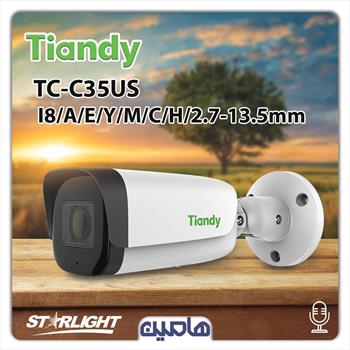 دوربین مداربسته تحت شبکه 5 مگاپیکسل تیاندی مدل TC-C35US I8/A/E/Y/M/C/H/2.7-13.5mm