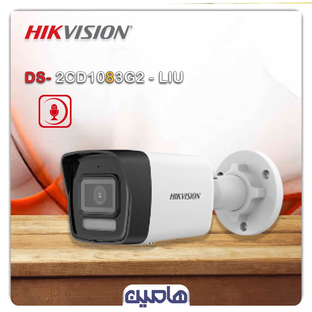 دوربین مداربسته تحت شبکه 8 مگاپیکسل هایک ویژن مدل DS-2CD1083G2-LIU