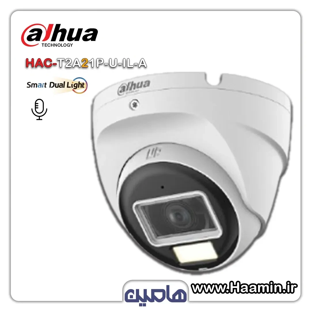 دوربین مداربسته 2 مگاپیکسل داهوا مدل DH-HAC-T2A21P-U-IL-A