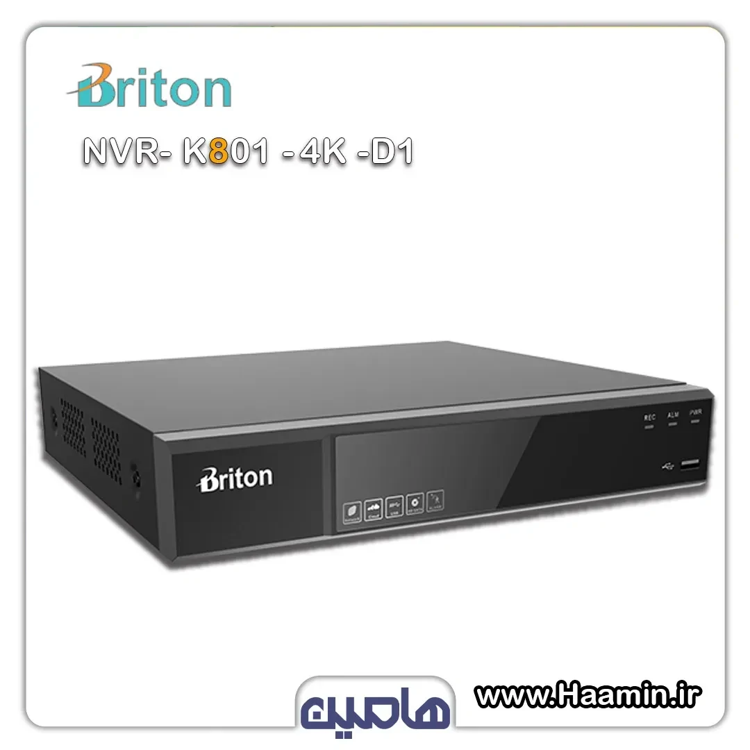 دستگاه ضبط تصاویر 8 کانال برایتون مدل NVR-K801-4K-D1