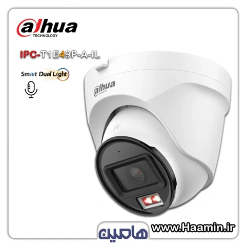 دوربین مداربسته تحت شبکه 4 مگاپیکسل داهوا مدل DH-IPC T1E49P-A-IL