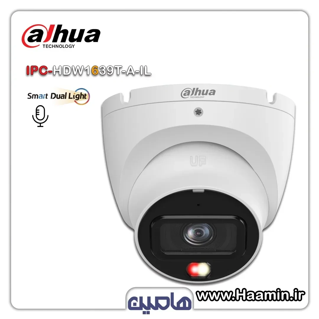 دوربین مداربسته تحت شبکه 6 مگاپیکسل داهوا مدل IPC-HDW1639T-A-IL