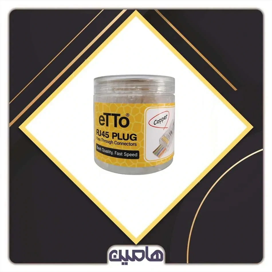 سوکت شبکه میانگذر CAT6 (100 عددی)