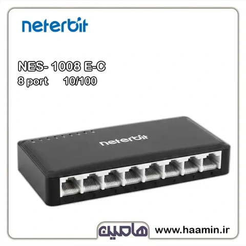 سوئیچ شبکه 8 پورت نتربیت مدل  NES-1008E-C