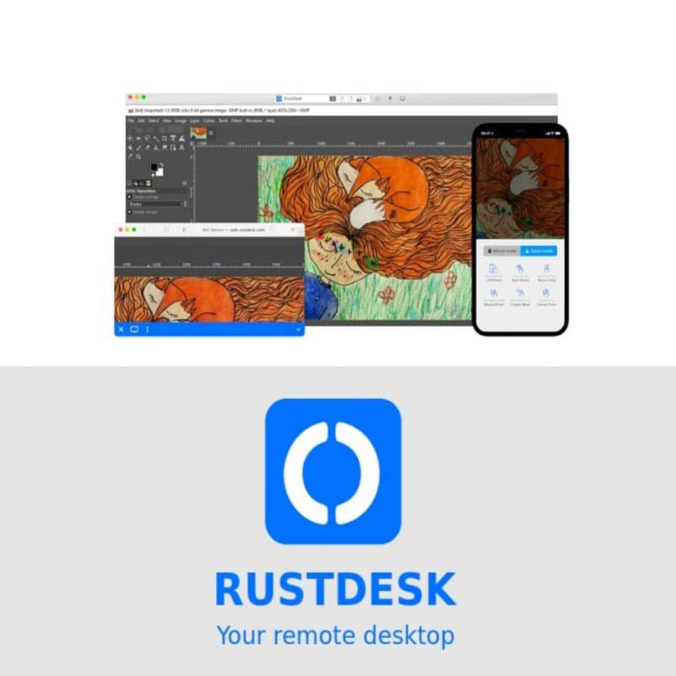 نرم افزار Rust Desk 1.1.2 پشتیبانی ریموت از دسکتاپ