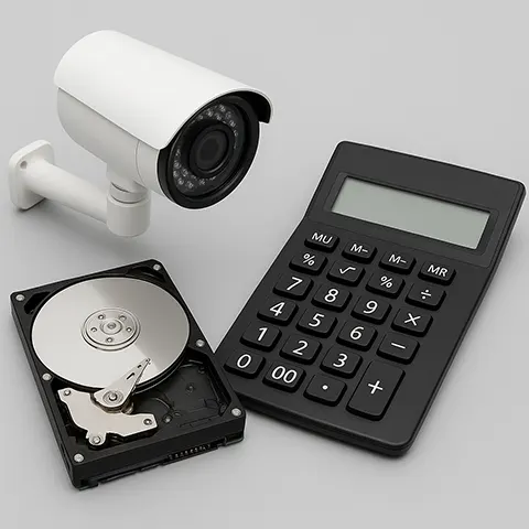 نرم افزار محاسبه فضای هارد دوربین مداربسته